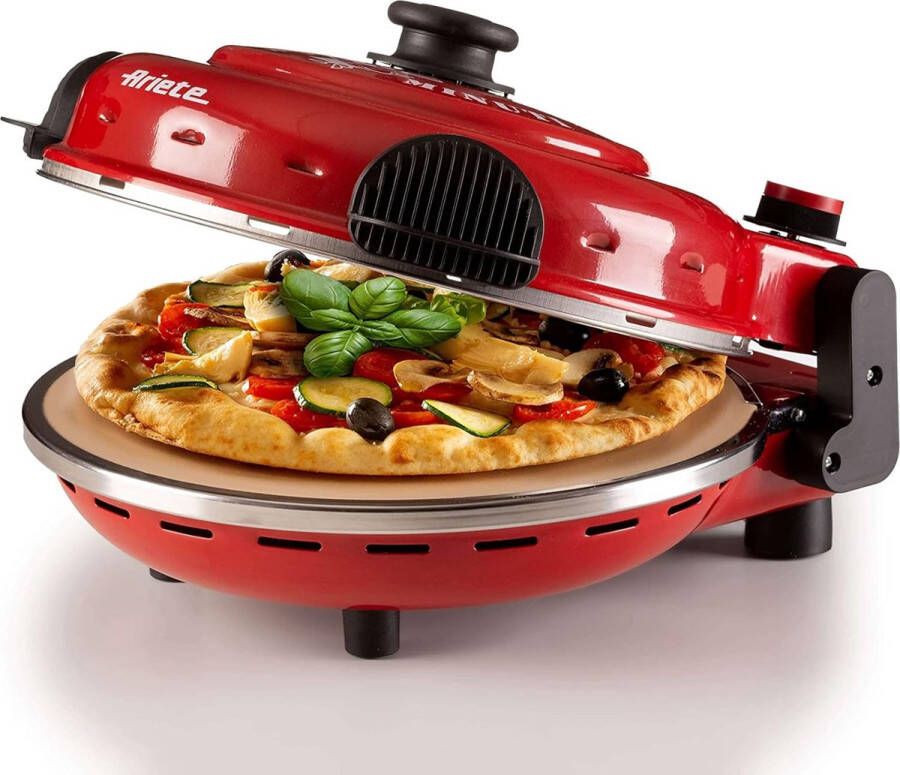 Goods Pizzaoven Pizza in 4 Minuten 400 Graden Bakken in 4 Inch Rood 919 Afmetingen 34 x 30 x 19 cm Gewicht 3 94 kg Snel en Gemakkelijk Pizza Bakken in Eigen Keuken
