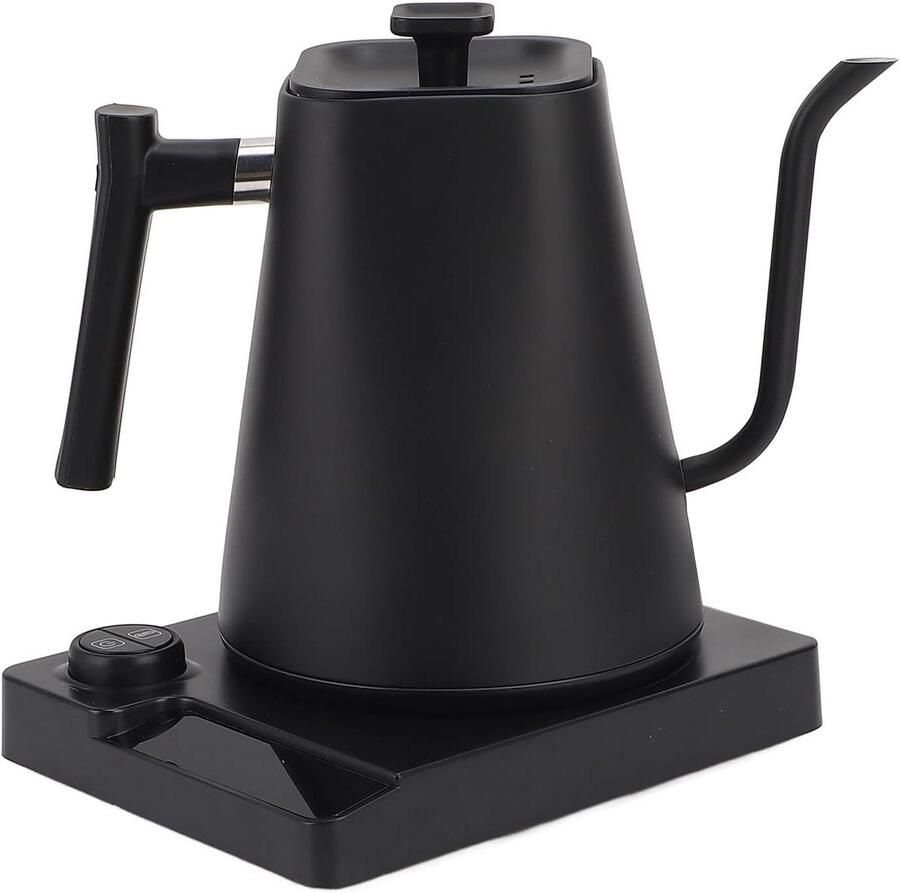 Gooseneck Waterkoker Thee Ketel Koffie Zetten Precisie Temperatuurregeling 1 Liter Mat Zwart