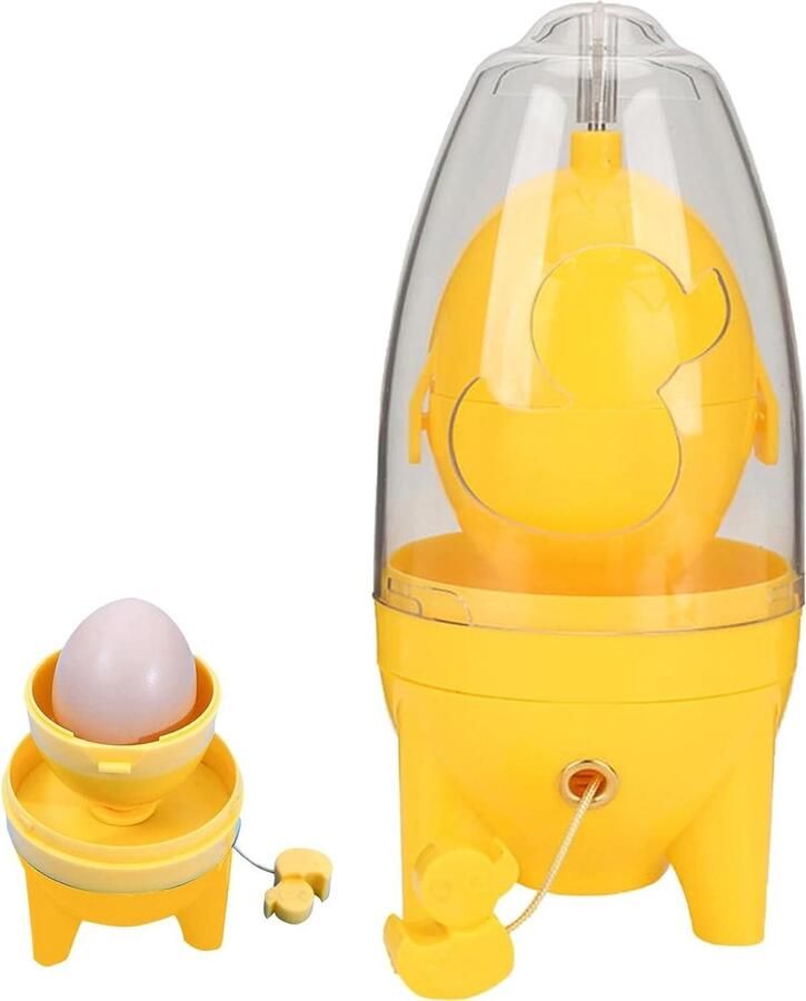 Gouden Ei Spinner Handmixer Ei Snel Eieren Mengen Niet-elektrisch Ontwerp 19.3 x 15.8 cm Geel