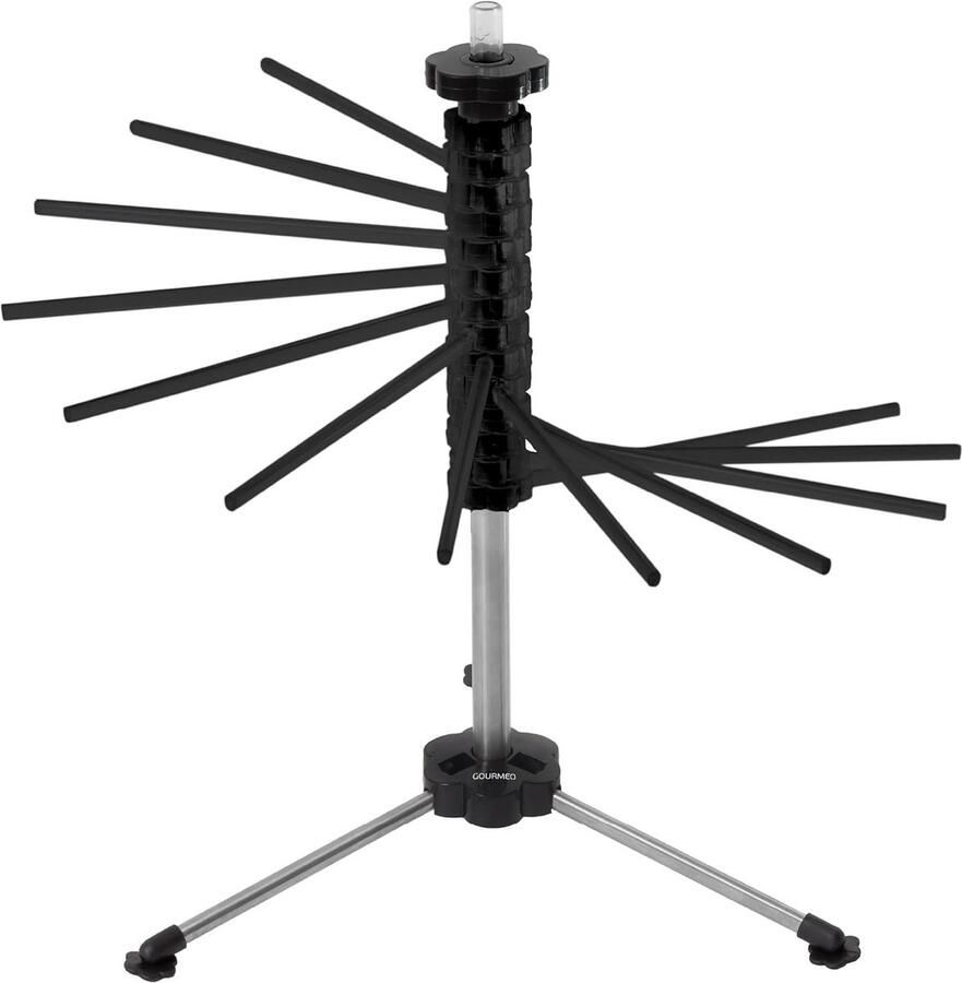 GOURMEO door PAGILO pastadroger voor maximaal 2 kg pastas 14 uittrekbare sporten geïntegreerde transportstok opvouwbaar spaghettidroger pastadroger