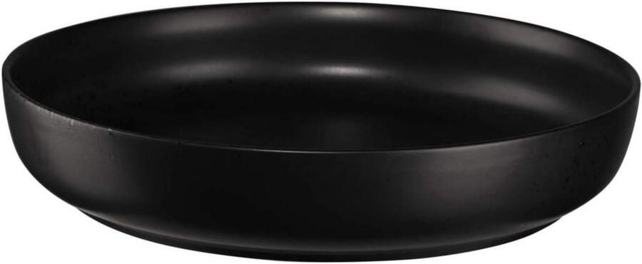 Gourmet Bord Diep Bord Eten Serveren Vaatwasser Oven Magnetron Vriezer Geschikt Ø 22 cm Mat Zwart