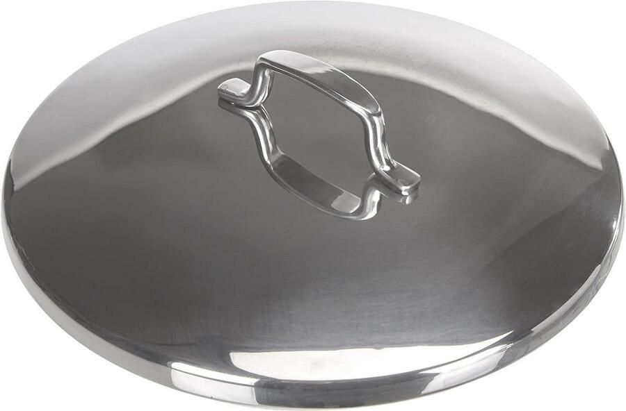 Gourmet Deksel Pan Deksel Koken Roestvrij Staal 22 cm Zilver