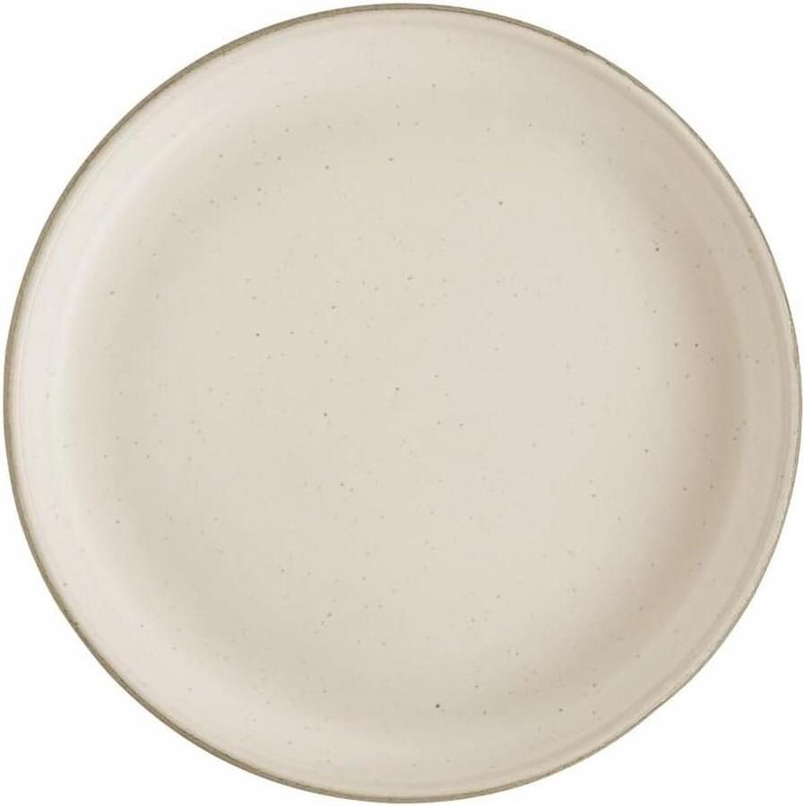 Gourmetbord Aardewerk Dinerbord Rond Gourmetten Thuis Vaatwasserbestendig 20 cm Asgrijs