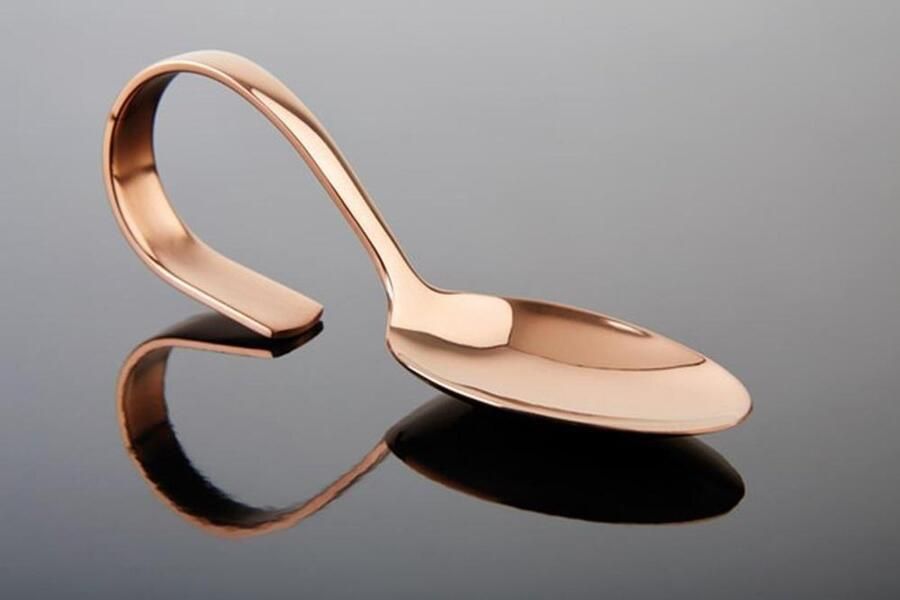 Gourmetlepel Serveerlepel Gastronomen Serveren Roestvrij Staal 12 cm Koper-look