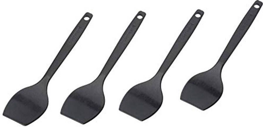 Gourmetspatels en Minispatels 4 Stuks Ideaal voor Gourmet en Antiaanbak Pannen 16 6 cm