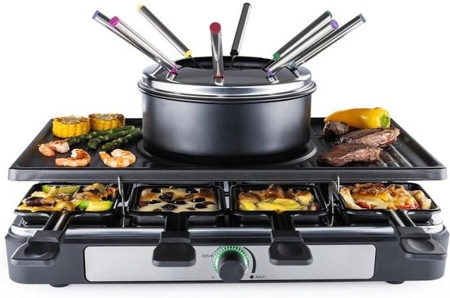 Gourmetstellen Raclette Teppanyaki Bakplaat