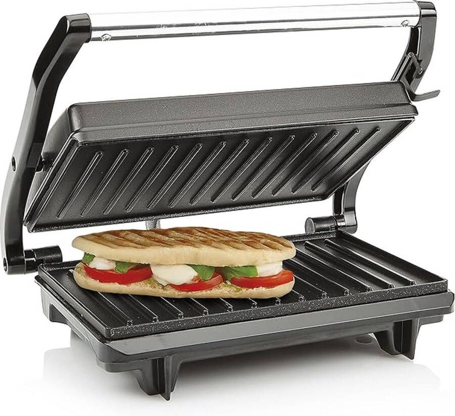 GR-2650 Contactgrill – Anti-aanbaklaag – Multifunctionele Panini Maker 700 W Zwart