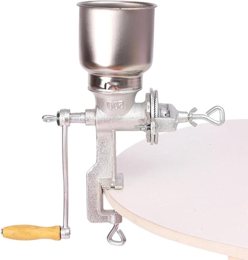 Graanmolen Tarwemolen Koffiemolen Meel Malen Verstelbare Maalgrootte 14 cm Trechterhoogte Enkel