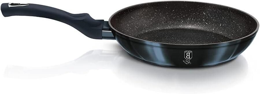 Granieten Braadpan Koekenpan Inductie Gezond Koken Energiebesparend 24 cm Aquamarijn