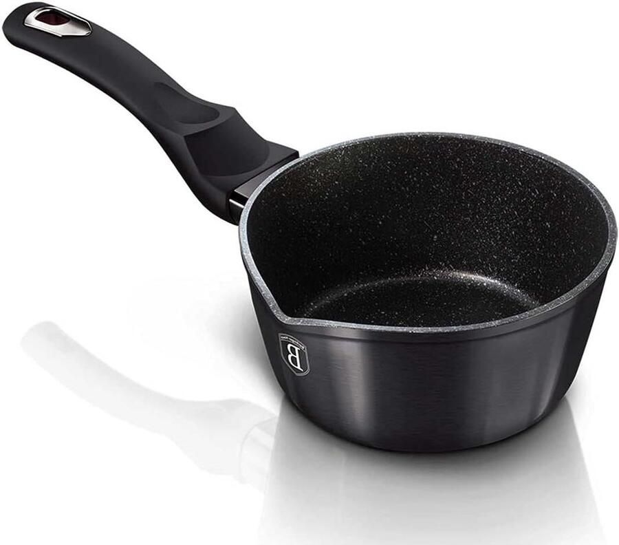 Granieten Pan Kookpan Lekker Koken Titanium Coating 16 cm Zwart - Foto 1