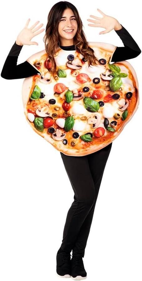 Grappig Pizzapak voor Volwassenen Vegetarische Kostuum Middenstuk