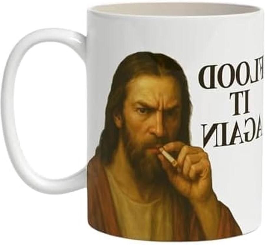 Grappige Koffiemok Sarcastische Mok Nieuwigheidsmok Drinken Genieten Donkere Humor Kunst 1 Gallon Wit