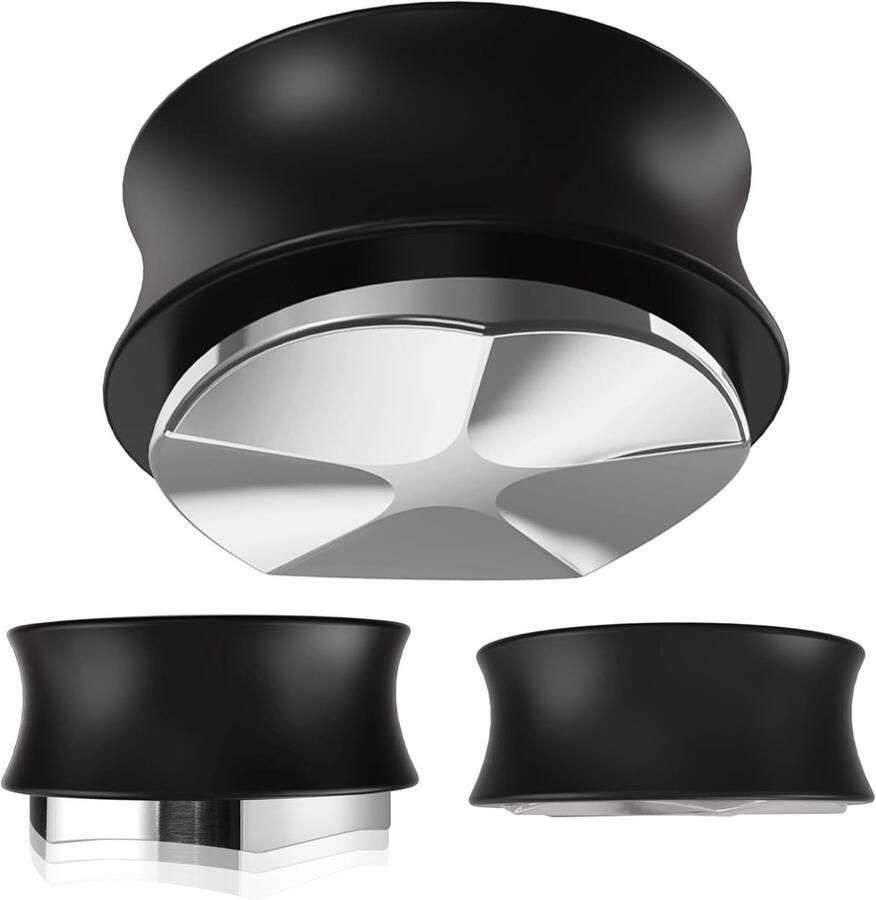 Gravity Divider voor Espresso Koffie Nivelleer Tool voor 58mm Filterhouder RVS Basis met 5 Verdelers Perfecte Koffie Extractie en Precisie