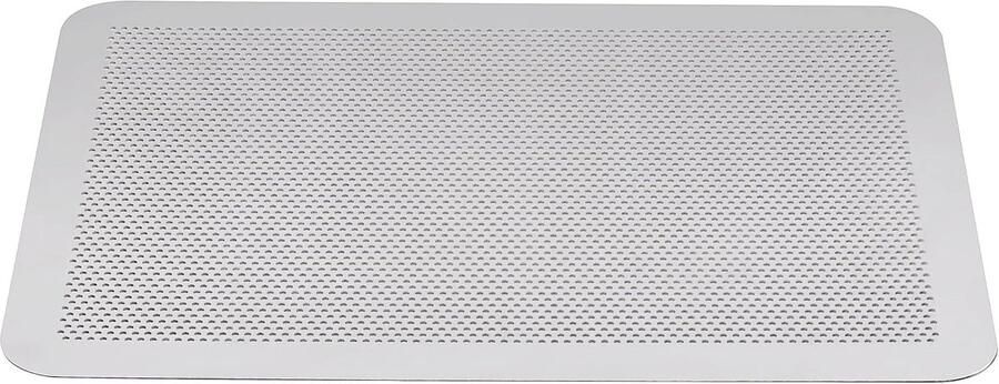 Griddle met gaten Aluminium bakplaat 40 x 30 cm 1.5 mm dik grijs