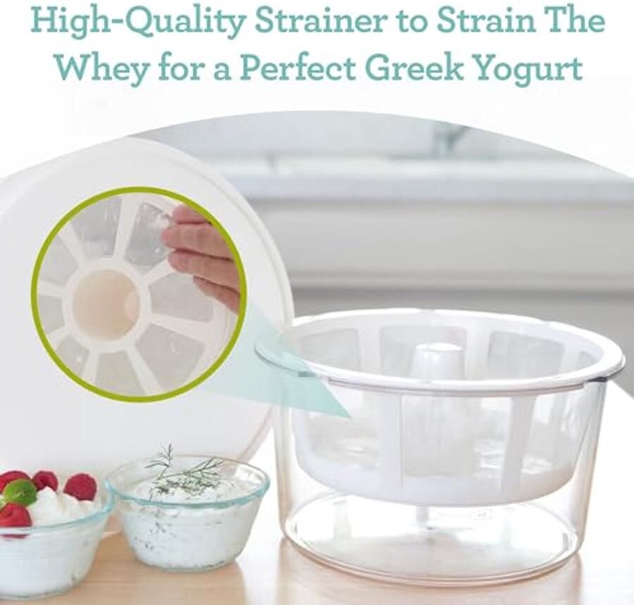 Griekse Yoghurt Maker Maak Snel en Eenvoudig Gezonde Yoghurt