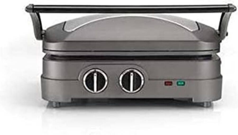 Grill Apparaat Uitneembare Platen Contactgrill met Uitneembare Platen Grill Plaat Tosti Ijzer met Uitneembare Platen Metallic grijs roestvrij staal