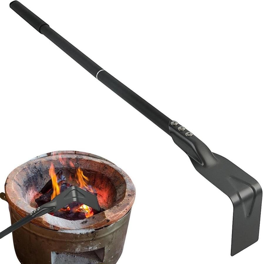 Grill As Hark Schraper Lange Steel Oven Schoonmaken Verlengde Handgreep 67 cm Zwart