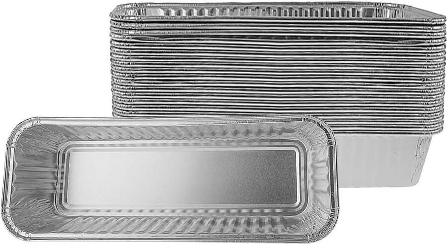 Grill Bakplaten Aluminium Folie Barbecue Gemak Heavy-Duty Ontwerp 20 Stuks Zilver