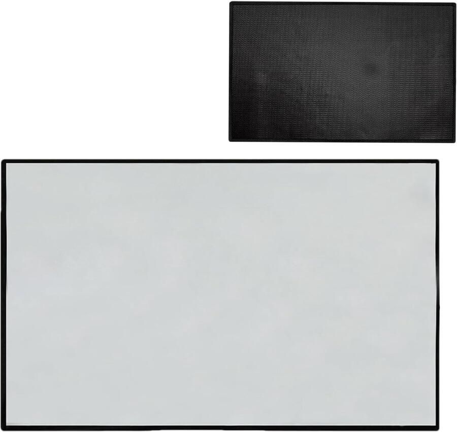 Grill Beschermmat Vloermat Vuurmat Veilig Grillen Vlamvertragende Technologie 76 x 122 cm Zwart