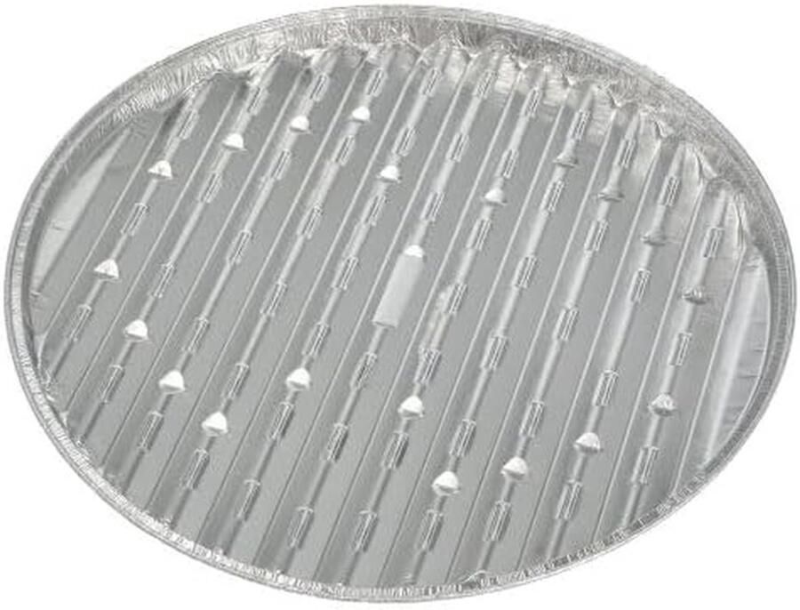 Grill Bowls Barbecue Bakjes Barbecueën Wegwerp Aluminium Ø 34 cm Zilver