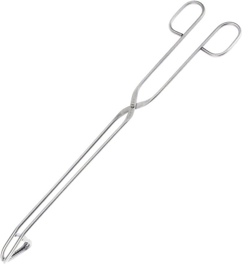 Grill- en braadtang van roestvrij staal 37 2 cm