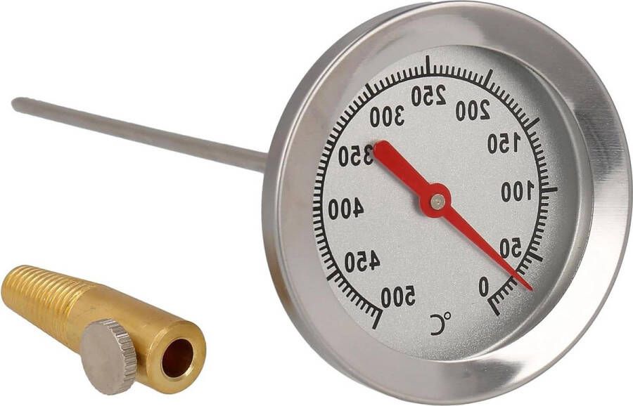 Grill- en rookthermometer Nauwkeurig tot 500 °C Roestvrij staal 1 stuk