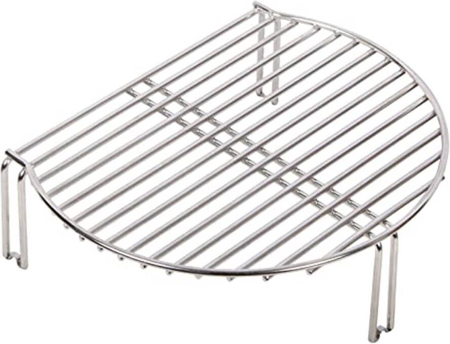 Grill Expander voor Kamado en Smoker RVS Kookrooster Stapelrack voor Extra Grilling Ruimte