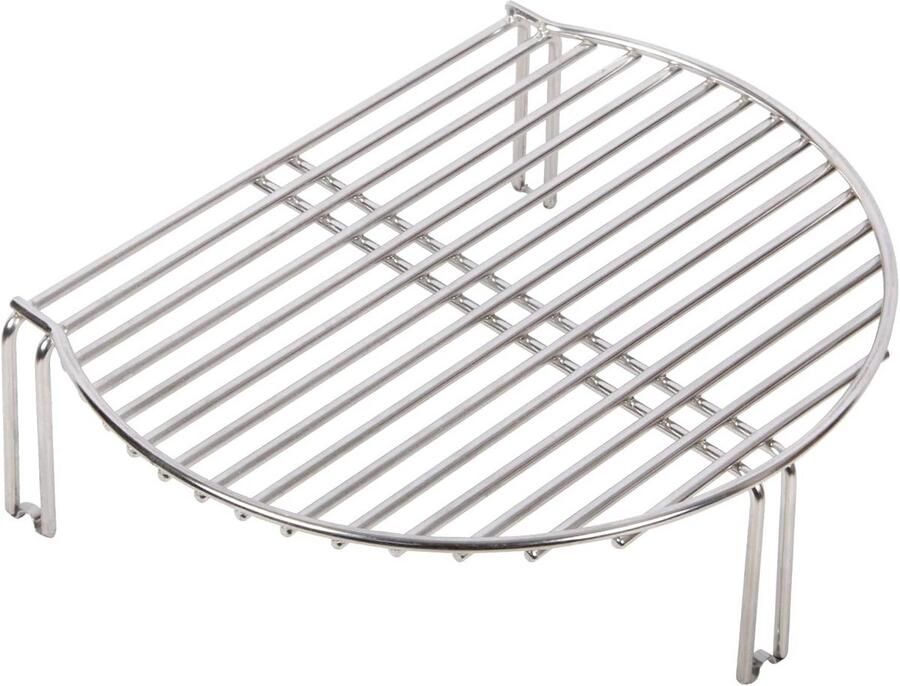 Grill Expander voor Kamado en Smoker RVS Kookrooster Stapelrack voor Extra Grilling Ruimte