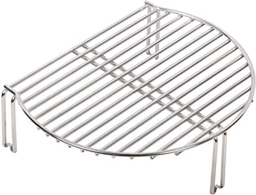 Grill Expander voor Kamado en Smoker RVS Kookrooster Stapelrack voor Extra Grilling Ruimte