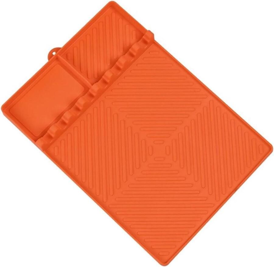 Grill Gereedschap Mat BBQ Accessoire Pad Outdoor Koken Hittebestendig Siliconen 40.5 x 29.5 cm Grijs