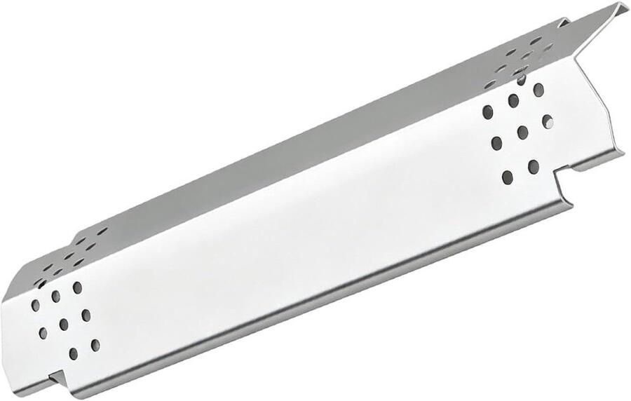 Grill Hitte Schild BBQ Onderdeel Gelijkmatige Hitte Vlam Controle 38 x 12 x 5 cm Zwart