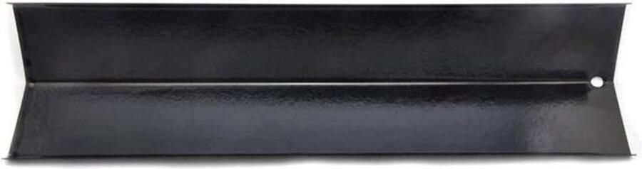 Grill Hitteplaat Reserveonderdeel Barbecueonderhoud Porselein staal 39x10 cm Zwart