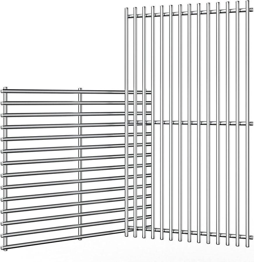 Grill Hitteplaat Vlam Tamer Bars Barbecue Onderhoud Porselein Gecoat Staal 4064 x 968 cm Zilver