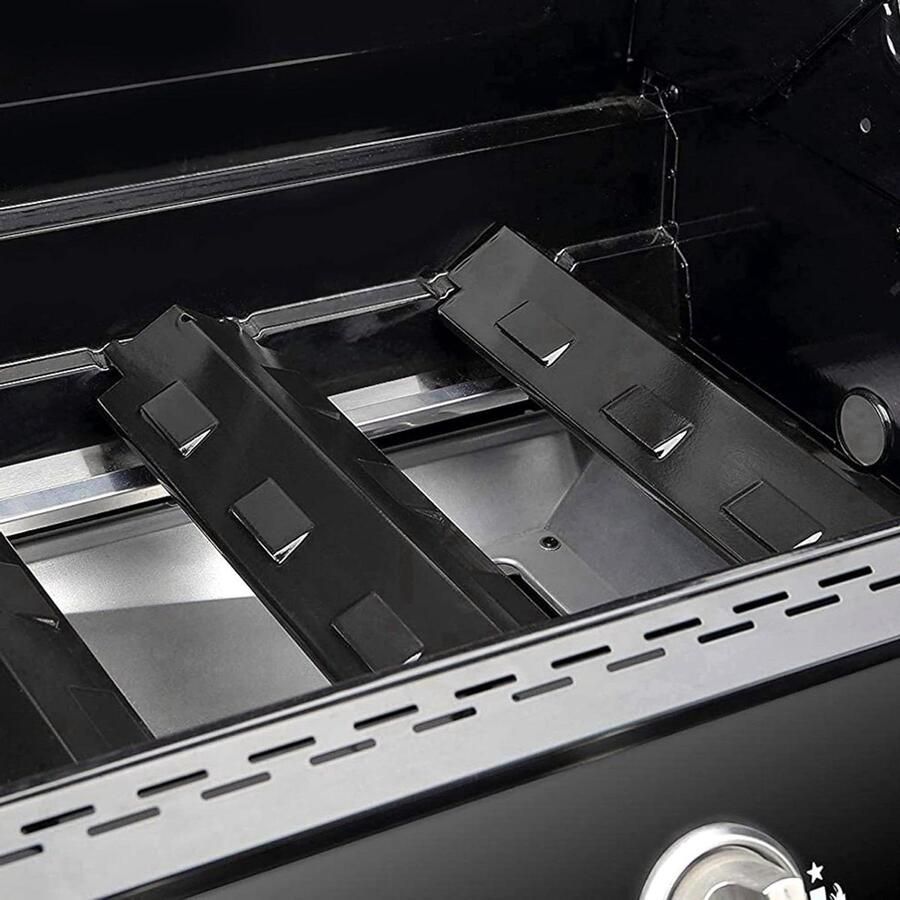 Grill Hitteplaat Warmteverdeler Barbecue Onderhoud Roestvrij Staal 39 cm Zilver
