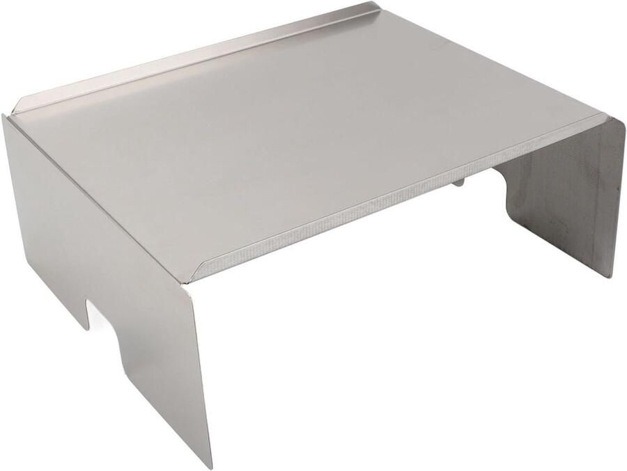 Grill Hitteplaat Warmteverdeler Grill Buiten Koken Roestvrij Staal 35 x 30 x 15 cm Zilver