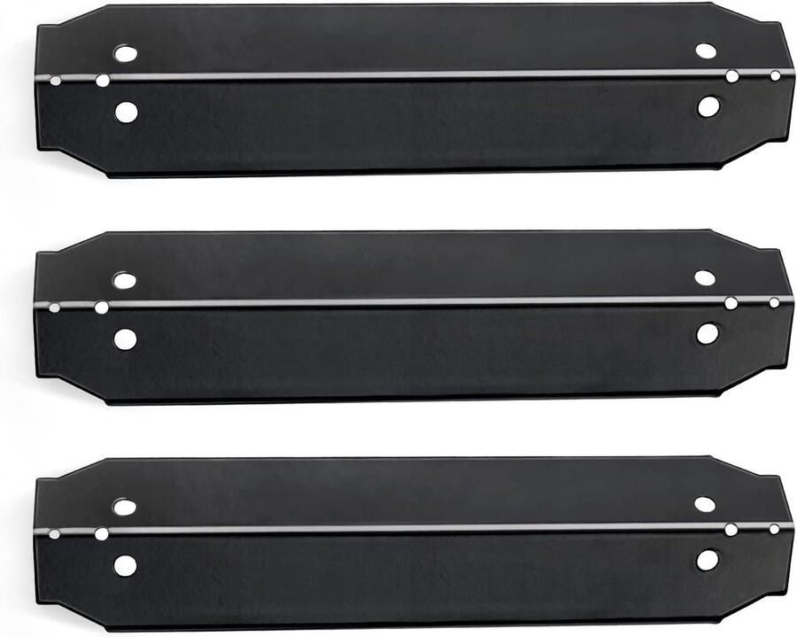 Grill Hitteplaten BBQ Onderdelen Barbecue Reparatie Duurzaam Porselein Staal 33 cm Lengte Zwart