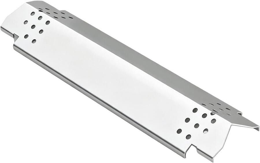 Grill Hitteplaten BBQ Warmteplaat Gelijkmatige Warmte Roestvrij Staal 37 cm Zilver