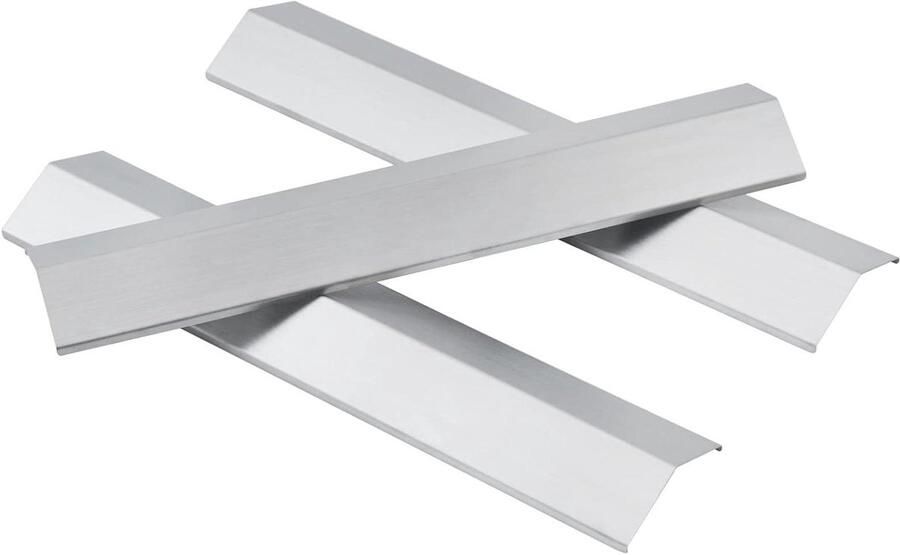 Grill Hitteplaten Warmteverdeler Grillplaat BBQ Bereiding Verdikt Roestvrij Staal 3 Stuks 48cm Zilver