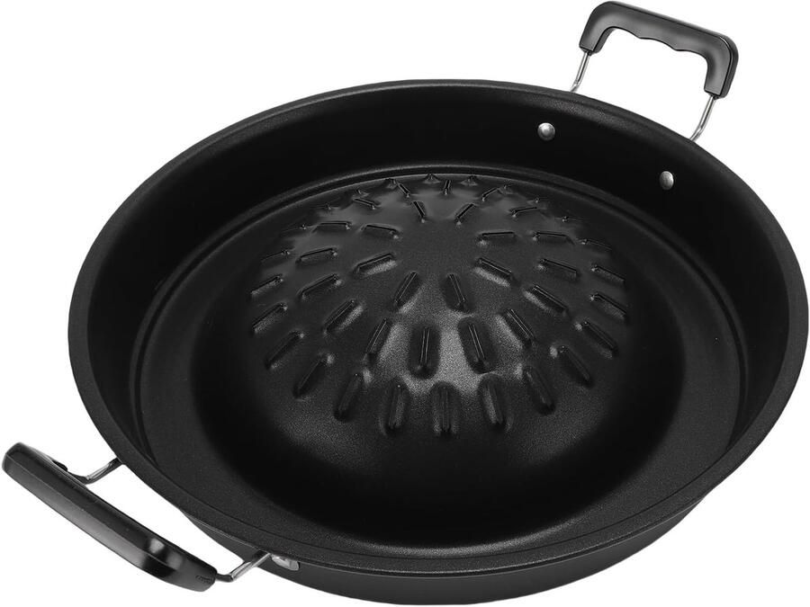 Grill Hot Pot BBQ Pan Gezellig Eten 2-in-1 Functie 30cm Zwart