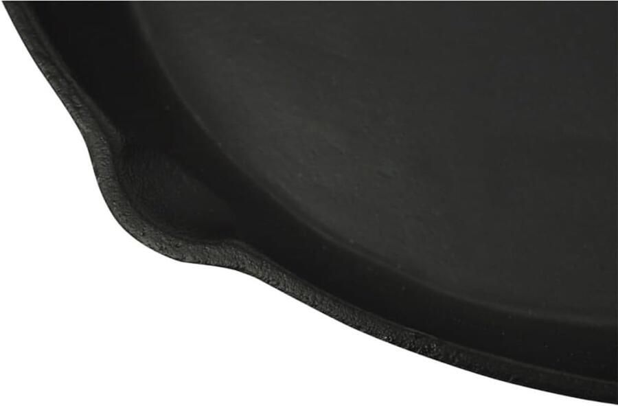 Grill Koekenpan Gietijzeren Pan Koken Braden Antiaanbaklaag Tuiten 30 cm Rond