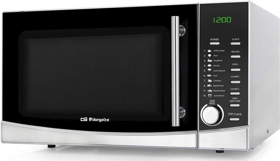 Grill Magnetron 34 Liter met 9 Programma's en ontdooifunctie 1000W