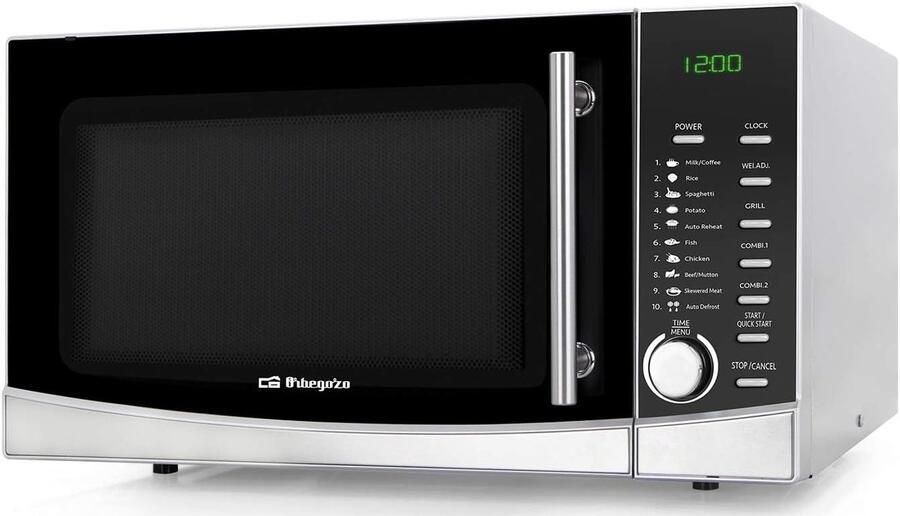 Grill Magnetron Oven Combi Snel Koken Grote Capaciteit 34 Liter Grijs