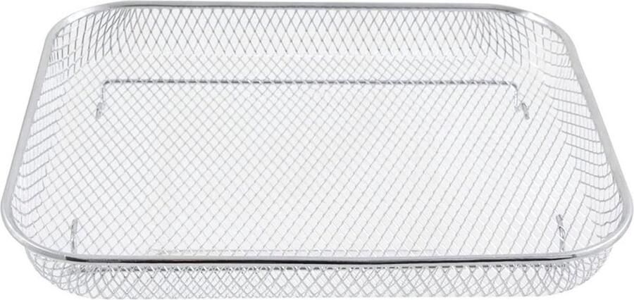 Grill Mand Bakrek Keuken Lucht Garen Roestvrij Staal 24.5 x 29.5 cm Zilverkleurig