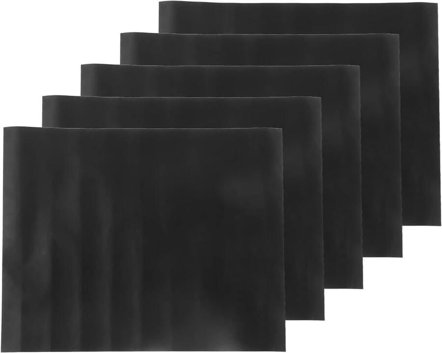 Grill Mat Barbecue Accessoire Heerlijk Eten Koken Vaatwasmachinebestendig 40x33cm Zwart