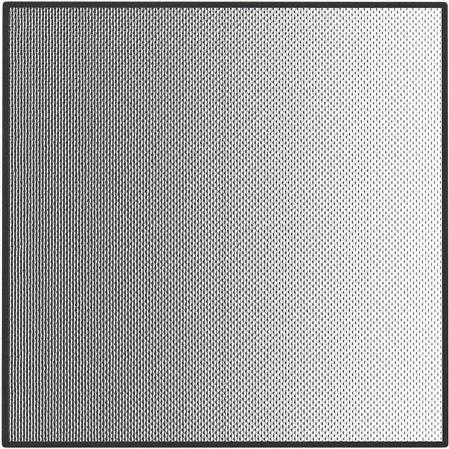 Grill Mat BBQ Mat Vloermat Terras Beschermen Waterdicht Hittebestendig 100x100cm Grijs