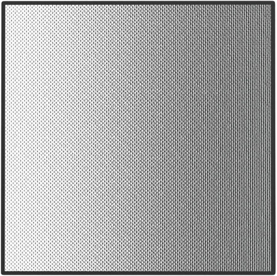 Grill Mat Onderlegger BBQ Terras Beschermen Hittebestendig Materiaal 100x100cm Grijs