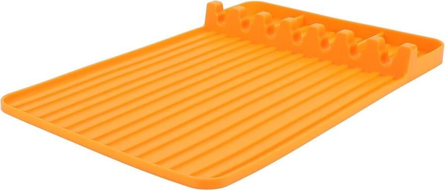 Grill Mat Oven Pad Barbecue Gemak Hittebestendig Siliconen 40x28 cm Oranje