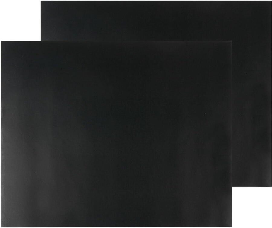Grill Mats Oven Mat Oven Schoonhouden Universeel Verstelbaar 40 x 50 cm Zwart - Foto 1