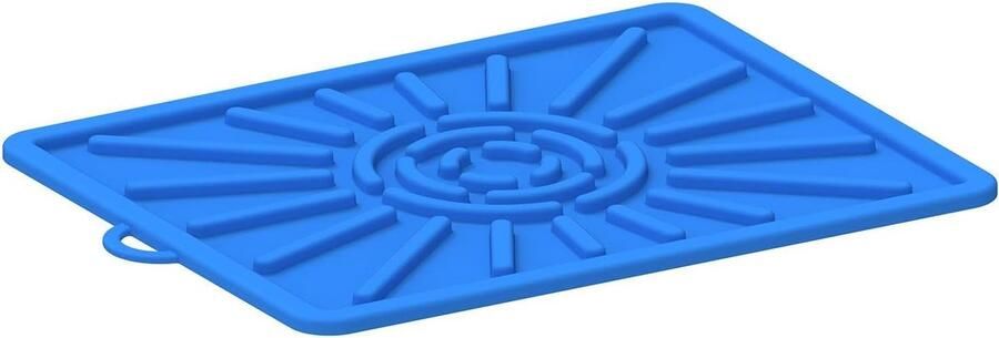 Grill Matten Bakplaat Beschermers Schoon Grillen Hittebestendig Siliconen 36 x 11 cm Blauw