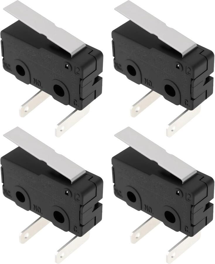 Grill Micro Switch Vervangingsschakelaar Ontsteking Barbecue Reparatie Specifieke Compatibiliteit 4 Stuks Zwart - Foto 1
